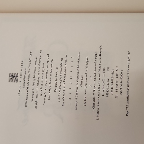 Cher The First Time - Picture 8 of 10